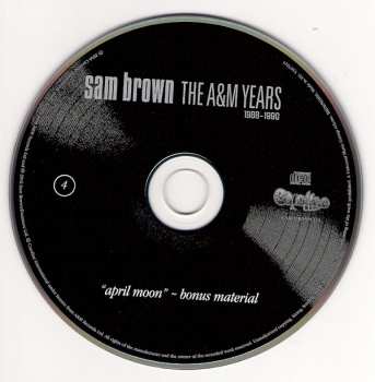 4CD/DVD/Dobozkészlet Sam Brown: The A&M Years 1988-1990 
