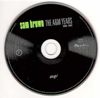 4CD/DVD/Dobozkészlet Sam Brown: The A&M Years 1988-1990 