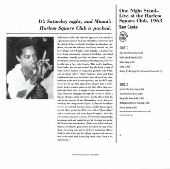 CD Sam Cooke: One Night Stand! At The Harlem Square Club
