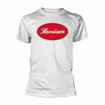 Merch Samiam: Póló Oval Logo Samiam - White (organic Ts)