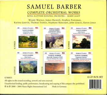 6CD/Dobozkészlet Samuel Barber: Complete Orchestral Works