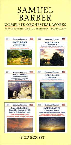 6CD/Dobozkészlet Samuel Barber: Complete Orchestral Works