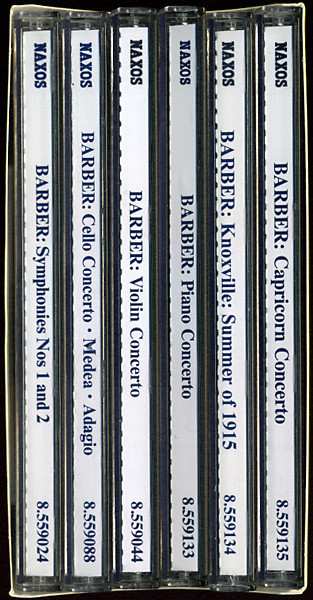 6CD/Dobozkészlet Samuel Barber: Complete Orchestral Works