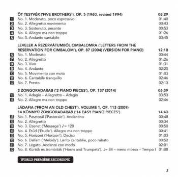 CD Kassai István: Complete Piano Music • 1