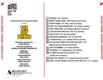 CD Sandy Wilson: Sandy Wilson's Musical The Boy Friend - Original 1967 London Cast