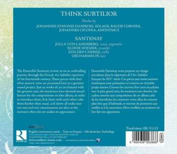 CD Santenay: Think Subtilior