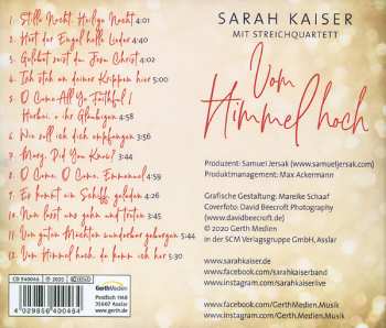 CD Sarah Kaiser Mit Streichquartett: Vom Himmel Hoch