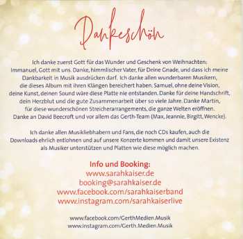 CD Sarah Kaiser Mit Streichquartett: Vom Himmel Hoch