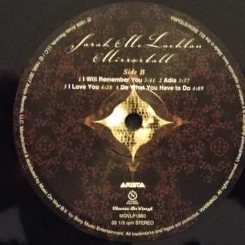 2LP Sarah McLachlan: Mirrorball