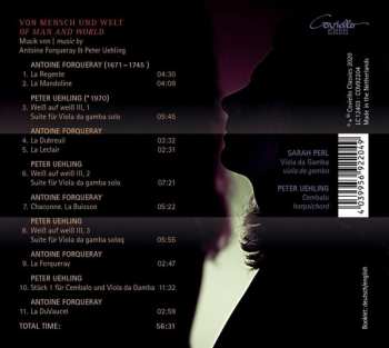 CD Sarah Perl: Musik Von Antoine Forqueray & Peter Uehling