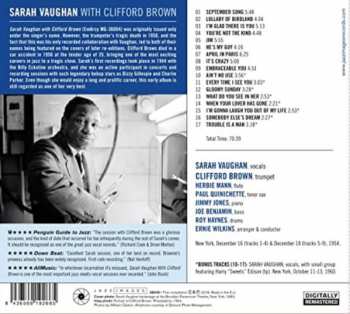 CD Sarah Vaughan: Sarah Vaughan with Clifford Brown