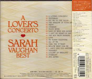 CD Sarah Vaughan: A Lover's Concerto - Sarah Vaughan Best