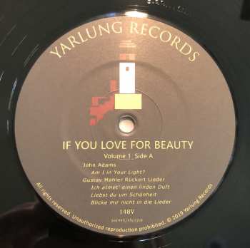 LP Gustav Mahler: If You Love For Beauty