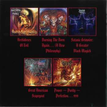 5CD/Dobozkészlet Satan's Host: Burning In Their Purity - The Elixir Era