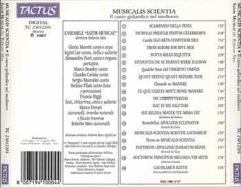 CD Sator Musicæ: Musicalis Scientia (Il Canto Goliardico Nel Medioevo)