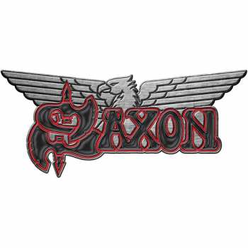 Merch Saxon: Kitűző Logo Saxon/eagle