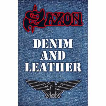 Merch Saxon: Textil poszter Denim & Leather