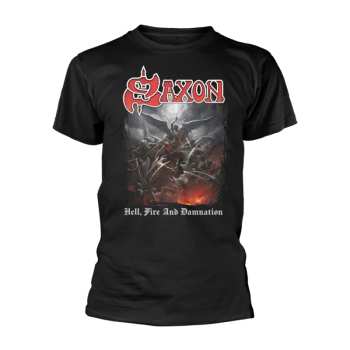Merch Saxon: Póló Hell, Fire And Damnation