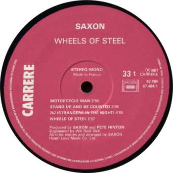 LP Saxon: Wheels Of Steel