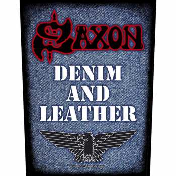 Merch Saxon: Hátfelvarró Denim & Leather