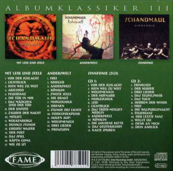 4CD/Dobozkészlet Schandmaul: Albumklassiker III