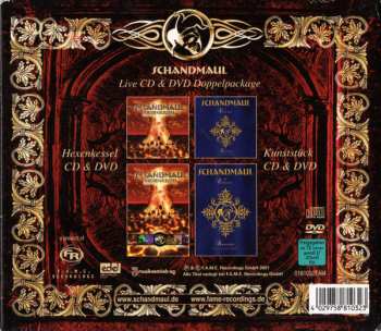 2CD/2DVD/Dobozkészlet Schandmaul: Live CD & DVD Doppelpackage - Hexenkessel & Kunststück