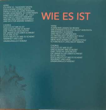 CD Scherf & Band: Wie Es Ist