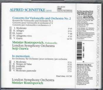 CD The London Symphony Orchestra: Cello Concerto No. 2 - In Memoriam...