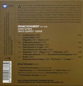 5CD/Dobozkészlet Franz Schubert: Piano Works • Trout Quintet • Lieder