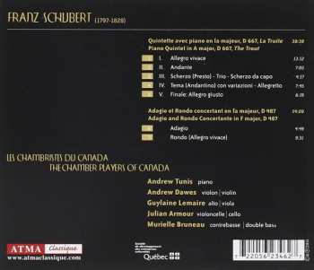 CD Franz Schubert: Quintette En La Majeur D 667 «La Truite» / Adagio Et Rondo Concertant En Fa Majeur D487