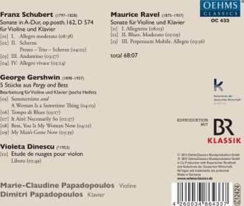 CD Franz Schubert: Works For Violin And Piano