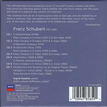 7CD/Dobozkészlet Franz Schubert: Piano Sonatas - Impromptus Moments Musicaux