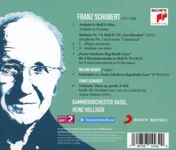 CD Franz Schubert: Symphonies N° 7 "Unfinished