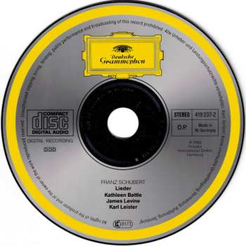 CD Franz Schubert: Schubert · Lieder