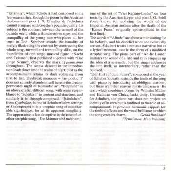 CD Franz Schubert: Schubert · Lieder