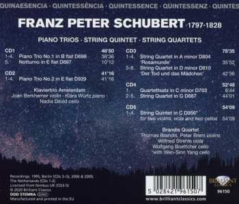 5CD/Dobozkészlet Franz Schubert: Piano Trios, String Quintet, String Quartets