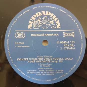 LP Franz Schubert: String Quintet