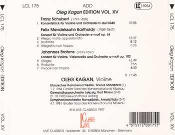 CD Johannes Brahms: Konzertstück D345 / Violinkonzert Op. 64 / Doppelkonzert Op. 102
