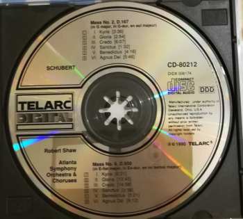 CD Franz Schubert: Mass No.2/Mass No.6