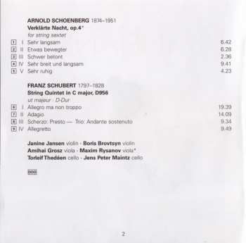 CD Franz Schubert: String Quintet • Verklärte Nacht