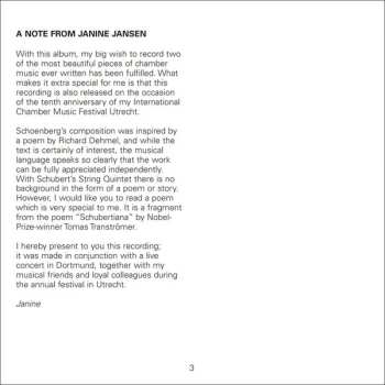 CD Franz Schubert: String Quintet • Verklärte Nacht