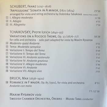 SACD Pyotr Ilyich Tchaikovsky: Schubert | Tchaikovsky | Bruch