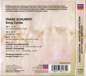 4CD/Dobozkészlet Franz Schubert: Die Schöne Müllerin • Winterreise • Schwanengesang