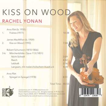 Album Schumann / Macmillan / Yi: Kiss On Wood