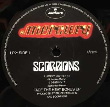 2LP Scorpions: Face The Heat
