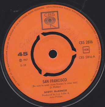 SP Scott McKenzie: San Francisco (Wear Some Flowers In Your Hair)