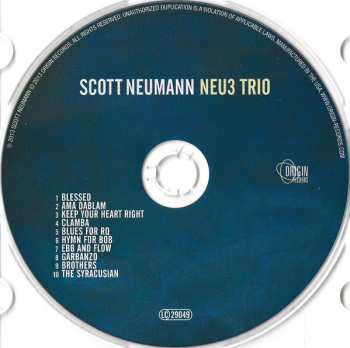 CD Scott Neumann Neu3 Trio: Blessed