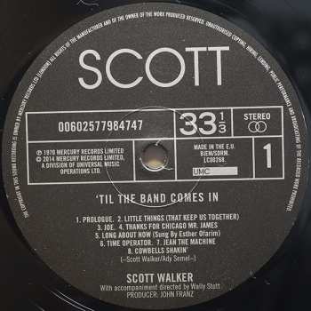 LP Scott Walker: 'Til The Band Comes In