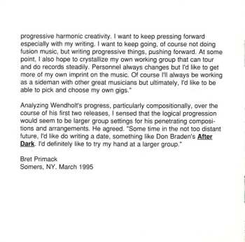 CD Scott Wendholt Quintet: Through The Shadows