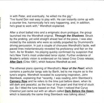 CD Scott Wendholt Quintet: Through The Shadows